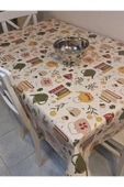 Elyaflı Pvc Muşamba - Desenli Silinebilir Masa Örtüsü ( YEŞİL) thumbnail 3