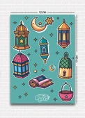 Utterly Good Ramazan Temalı 5'li Sticker Seti  Bullet Journal  Notebook  Ajanda  Scrapbook Için Uygun Set thumbnail 2