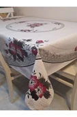 DORA PANO Elyaf Tabanlı Pvc Muşamba - Desenli Silinebilir 140 X 140 Hazır Masa Örtüsü thumbnail 10