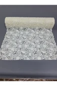 PVC KÜPÜR DANTEL RAF VE DOLAP ÖRTÜSÜ RUNNER (KREM) thumbnail 1