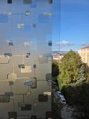 Cam Filmi Kaplama Statik Folyo  Buzlu Desenli Duşa Kabin Pencere Ofis Dekorasyon thumbnail 3