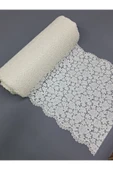 Pvc Küpür Dantel Raf Ve Dolap Örtüsü Runner Krem 35 Cm Eninde thumbnail 2