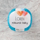 Loren Natural Baby Turkuaz El Örgü İpi - R091 - 33934 thumbnail 1