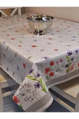 Elyaflı Pvc Muşamba - Desenli Silinebilir Masa Örtüsü ( GRİ ) thumbnail 1