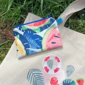 Utterly Good Karpuzlu Bez Çanta Seti  Roller Kalem Hediyeli  Bez Çanta  Bez Kalemlik  Bez Cüzdan thumbnail 3