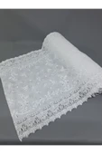 PVC KÜPÜR DANTEL RAF VE DOLAP ÖRTÜSÜ RUNNER  (BEYAZ) thumbnail 3