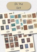Utterly Good Pul Temalı 5'li Sticker  Bullet Journal  Notebook  Ajanda  Scrapbook Için Uygun Set thumbnail 1