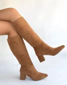 Seribo Sivri Burun Fermuarsız Kadın Çizme thumbnail 5