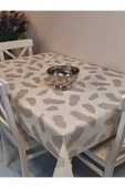 İthal Silinebilir PVC Masa Örtüsü – Kaymaz Tabanlı, Kumaş Görünümlü PVC Masa Örtüs thumbnail 2