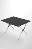 Box&Box Alüminyum, Katlanabilir Kamp ve Piknik Masası, Omuz Askılı Taşıma Çantasıyla, Large, Siyah thumbnail 1