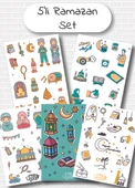 Utterly Good Ramazan Temalı 5'li Sticker Seti  Bullet Journal  Notebook  Ajanda  Scrapbook Için Uygun Set thumbnail 1