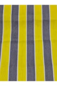 75 x150 cm Gri Sarı  Çizğili  Kumaş Balkon Brandası  Kenarları Biye Dikişli thumbnail 3