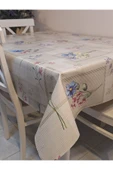 Elyaflı Pvc Muşamba - Desenli Silinebilir Masa Örtüsü ( GRİ ) thumbnail 12