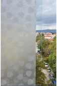 Statik Cam Filmi Beyaz Yaprak Desenli Folyo – Duşa Kabin, Pencere ve Ofis Dekorasyon Kaplaması thumbnail 1