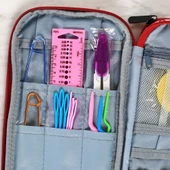 Loren Çantalı Tunus Tığı ve Örgü Aksesuarları Seti thumbnail 2