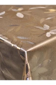 GOLD  PARLAK SİLİNEBİLİR MASA ÖRTÜSÜ - ELYAFLI PVC MUŞAMBA thumbnail 6