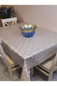 GÜMÜŞ PARLAK SİLİNEBİLİR MASA ÖRTÜSÜ - ELYAFLI PVC MUŞAMBA thumbnail 1