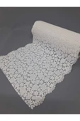 Pvc Küpür Dantel Raf Ve Dolap Örtüsü Runner Beyaz 35 Cm Eninde thumbnail 3