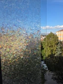 Cam Filmi Kaplama Statik Folyo  Buzlu Desenli Duşa Kabin Pencere Ofis Dekorasyon thumbnail 3