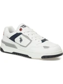U.S.POLO ASSN CHAİN 5PR BEYAZ DÜZ TABAN CASUAL ANATOMİK SPOR AYAKKABI thumbnail 4