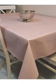 Elyaflı Pvc Muşamba - Desenli Silinebilir Masa Örtüsü ( KREM) thumbnail 7