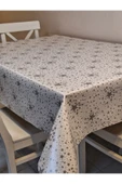 Elyaflı Pvc Muşamba - Desenli Silinebilir Masa Örtüsü (GOLD) thumbnail 12