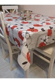 Elyaflı Pvc Muşamba - Desenli Silinebilir Masa Örtüsü ( TURUNCU ) thumbnail 7