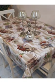 Yeni Yıl Desenli Elyaflı PVC Masa Örtüsü – Silinebilir ve Su Geçirmez Muşamba thumbnail 7
