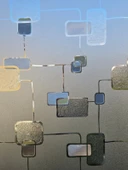 Cam Filmi Kaplama Statik Folyo  Buzlu Desenli Duşa Kabin Pencere Ofis Dekorasyon thumbnail 4