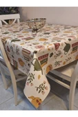 Elyaflı Pvc Muşamba - Desenli Silinebilir Masa Örtüsü ( YEŞİL) thumbnail 1