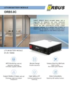 Orbus 51.2V 100 AH Lityum Akü Modülü thumbnail 3