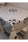 DORA PANO Elyaf Tabanlı Pvc Muşamba - Desenli Silinebilir 155 YUVARLAK Hazır Masa Örtüsü thumbnail 6