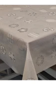 İthal Silinebilir PVC Masa Örtüsü – Kaymaz Tabanlı, Kumaş Görünümlü PVC Masa Örtüs thumbnail 6