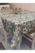 Elyaflı Pvc Muşamba - Desenli Silinebilir Masa Örtüsü ( YEŞİL ) thumbnail 1