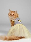 Sevimli Fare Sunny Tütü Kedi Kıyafeti | Sarı Tütülü Elbise | Kediler İçin thumbnail 1