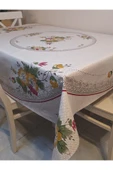 DORA PANO Elyaf Tabanlı Pvc Muşamba - Desenli Silinebilir 140 X 140 Hazır Masa Örtüsü thumbnail 5