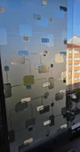 Cam Filmi Kaplama Statik Folyo  Buzlu Desenli Duşa Kabin Pencere Ofis Dekorasyon thumbnail 1