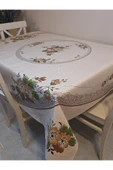 DORA PANO Elyaf Tabanlı Pvc Muşamba - Desenli Silinebilir 140 X 140 Hazır Masa Örtüsü thumbnail 2