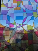 Cam Filmi Kaplama Statik Folyo  Buzlu Desenli Duşa Kabin Pencere Ofis Dekorasyon thumbnail 3