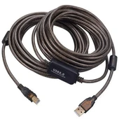 Powermaster PM-29486 Şeffaf Chipset 10 Metre Usb 2.0 Yazıcı Kablosu thumbnail 1