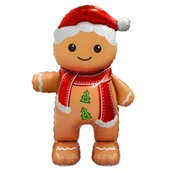 Yılbaşı Partisi Ayaklı Kurabiye Adam Folyo Balon thumbnail 2