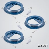 Sazan El Oltası Takımı - Büyük Kasnak - 3 Adet - 3 İğneli - Dip Olta - Kurşunlu thumbnail 1