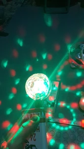 Usb disko topu sese gore hareket eden duble disko topu thumbnail 1