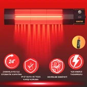 SUNSTAR DIŞ MEKAN HALOJEN ELEKTİRİKLİ SOBA İNFRARED ISITICI 4000W KUMANDALI thumbnail 3
