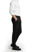 DeepSEA Erkek Likralı Gofre Kumaş Beli Lastikli İpli Slim Fit Günlük Pantolon 2600650 thumbnail 2