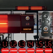 SUNSTAR DIŞ MEKAN HALOJEN ELEKTİRİKLİ SOBA İNFRARED ISITICI 4000W KUMANDALI thumbnail 5