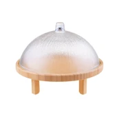 Bambum Kuga Cam Kapaklı Ayaklı Kek Fanusu 30 Cm thumbnail 1