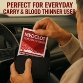 Medclot Hemostatik Kanama Durdurucu Steril Tampon Gazlı Bez Kaolin CE Sertifikalı Spanç Pansuman Acil Durum İlk Yardım Kanama Kontrolü 10 x 10 cm thumbnail 8