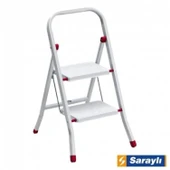 Saraylı Pratik Metal Merdiven Beyaz 2 Basamaklı thumbnail 11