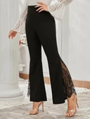 Kadın Ispanyol Paçadantel Detay Dalgıç Tayt thumbnail 3